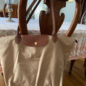 Longchamp large nylon tote bag